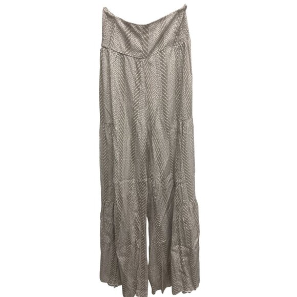 Mahina Smocked Tiered Wide Leg Pants